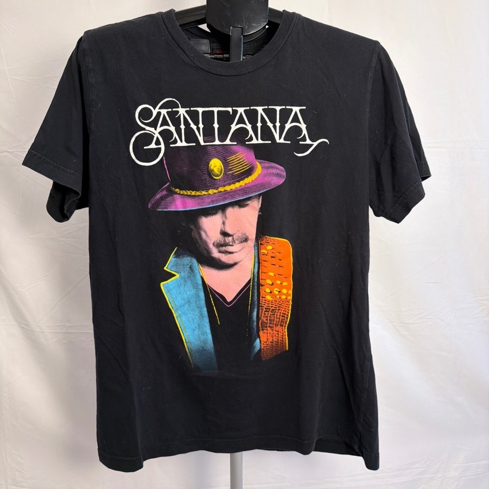 Santana Official Merchandise T Shirt XL Black‎ Carlos Santana Band Tee